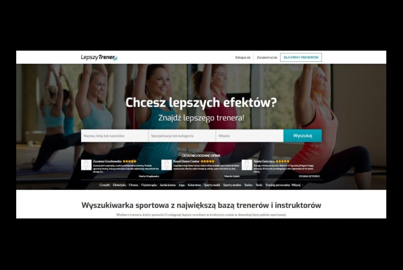 wyszukiwarka trenerów online