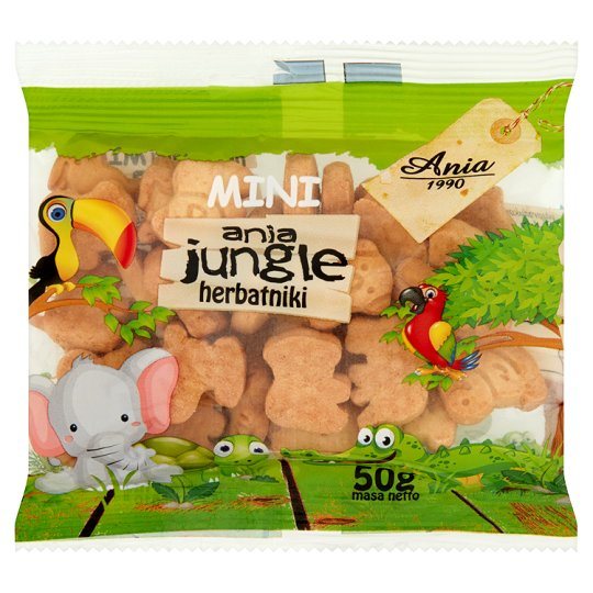 Ciasteczka Ania Mini Jungle – 2,99 zł za opakowanie – dostępne w Tesco